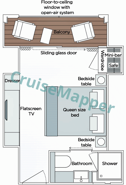 Emerald Astra Balcony Grand Suite  floor plan