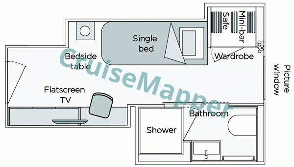 Emerald Astra Emerald Single Cabin  floor plan