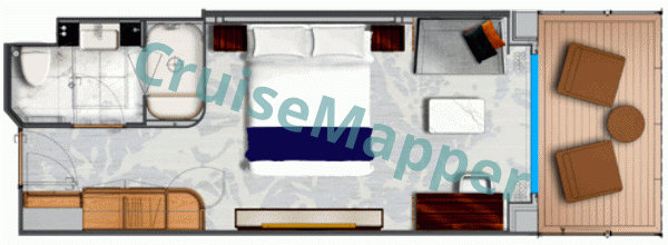 Star Seeker Veranda Suite  floor plan