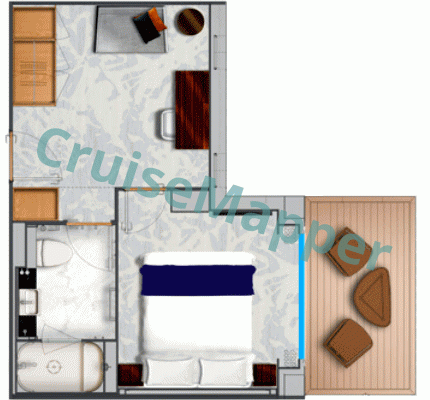 Star Seeker Triple Premier Veranda Suite  floor plan