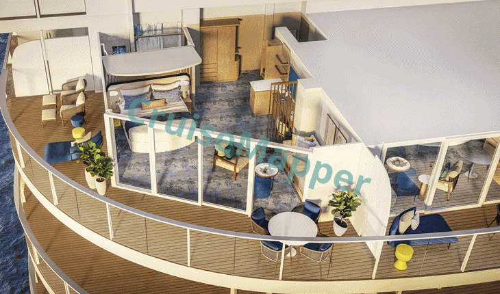 Legend Of The Seas Sunset Corner Suite  floor plan