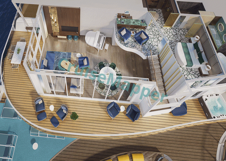 Legend Of The Seas Royal Loft Suite  floor plan