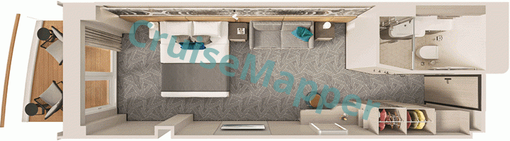 Norwegian Luna Family Club Balcony Suite  floor plan