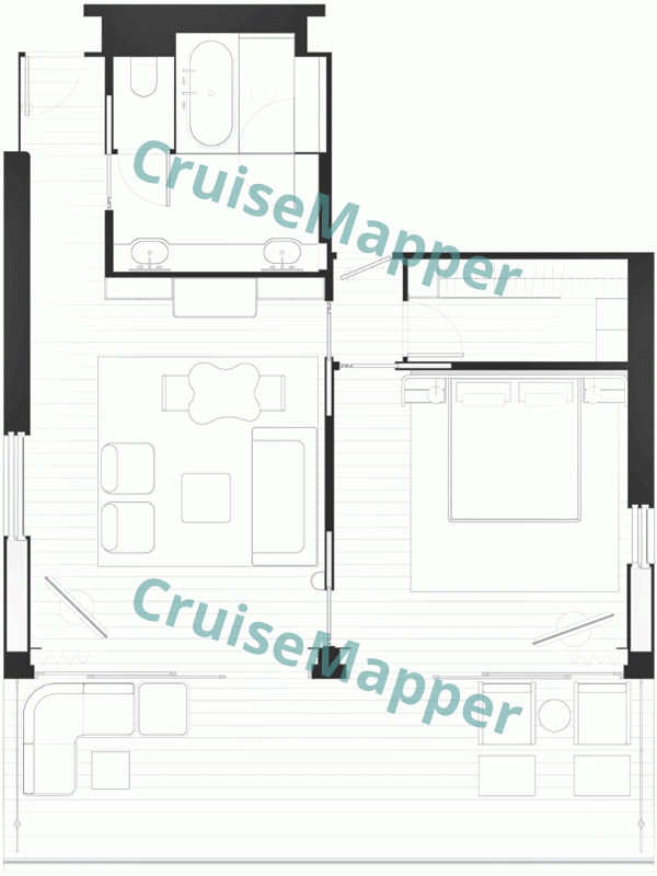 Four Seasons 1 Ocean Suites  floor plan