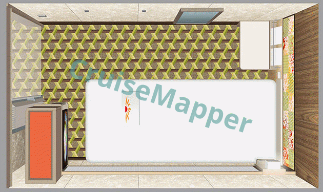 Sunflower Sapporo ferry Standard Single Cabins for Truck Drivers  floor plan