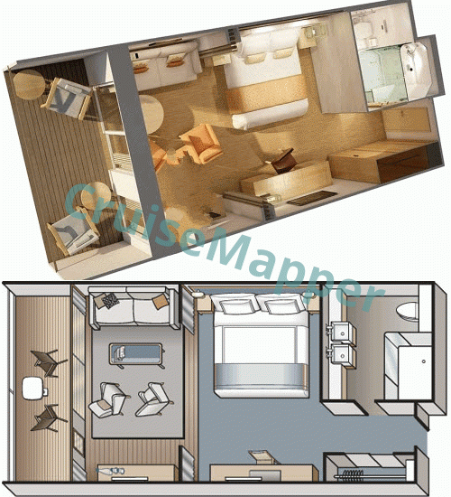 Viking Mira Penthouse Junior Suite  floor plan