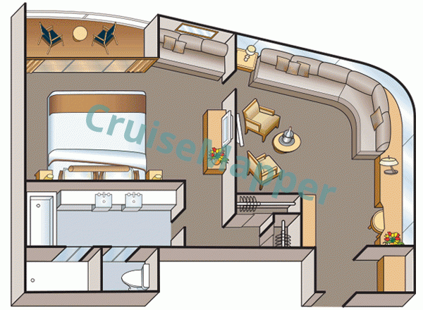 Viking Thoth 2-Room Explorer Suite  floor plan