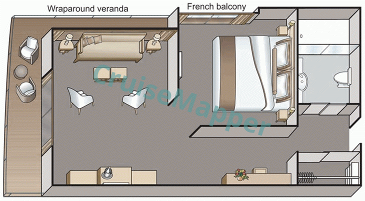 Viking Nerthus 2-Room Explorer Suite  floor plan