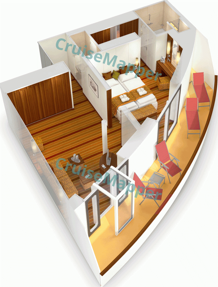 AIDAdiva cabins and suites CruiseMapper