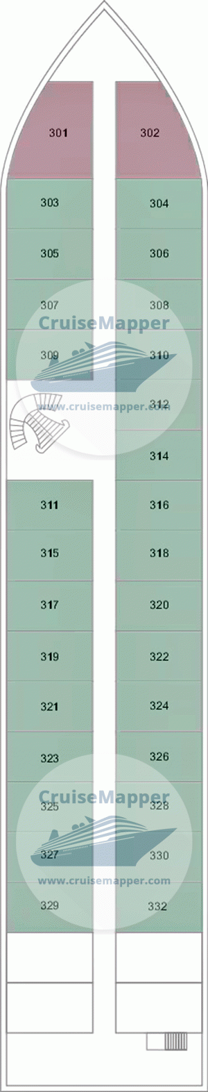 TUI Bahareya Deck 03 - Middle-Cabins