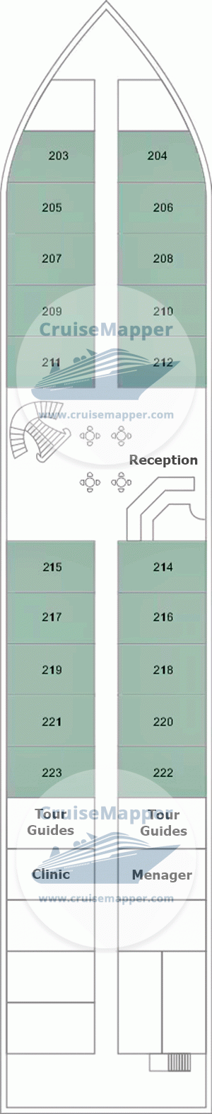 TUI Bahareya Deck 02 - Main-Cabins-Lobby