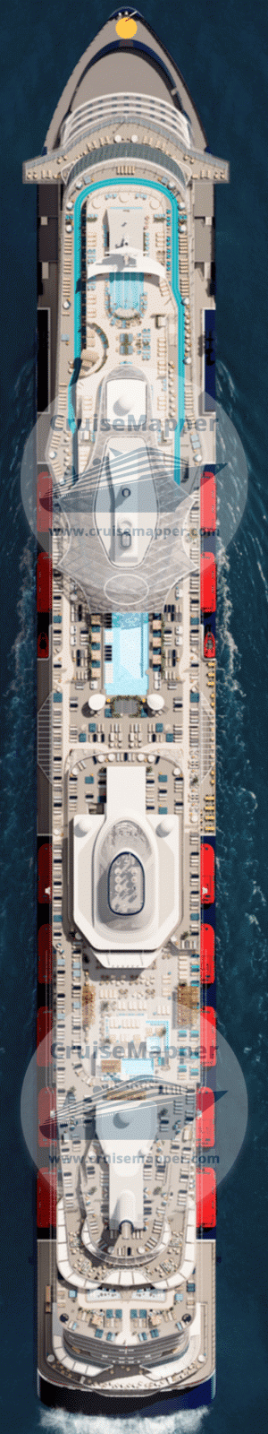 Mein Schiff Flow Deck 20 - Mowe-Topdeck-Aerial View