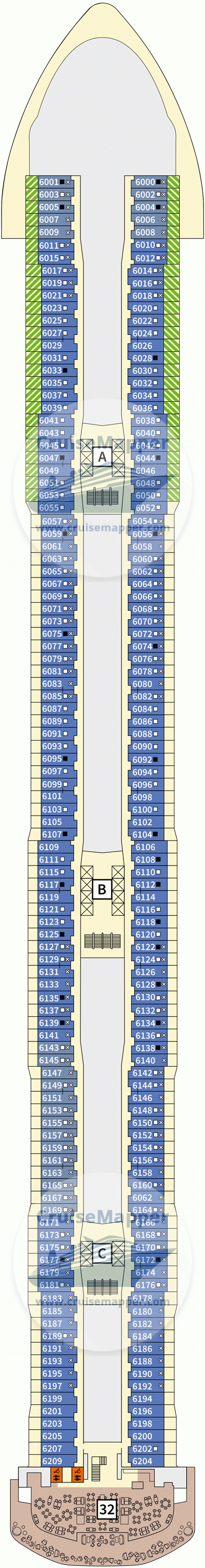 Mein Schiff Flow Deck 06 - Koralle-Cabins