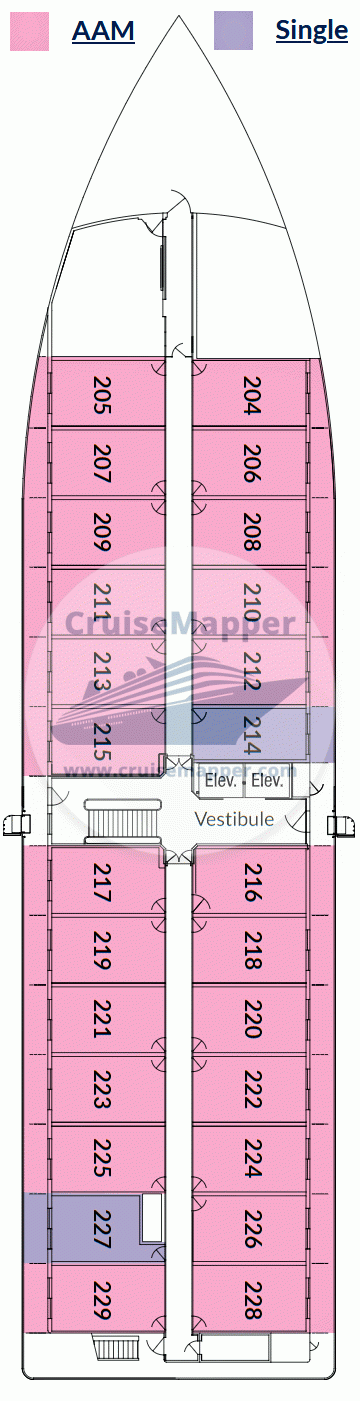 ACL American Patriot Deck 02 - Cabins