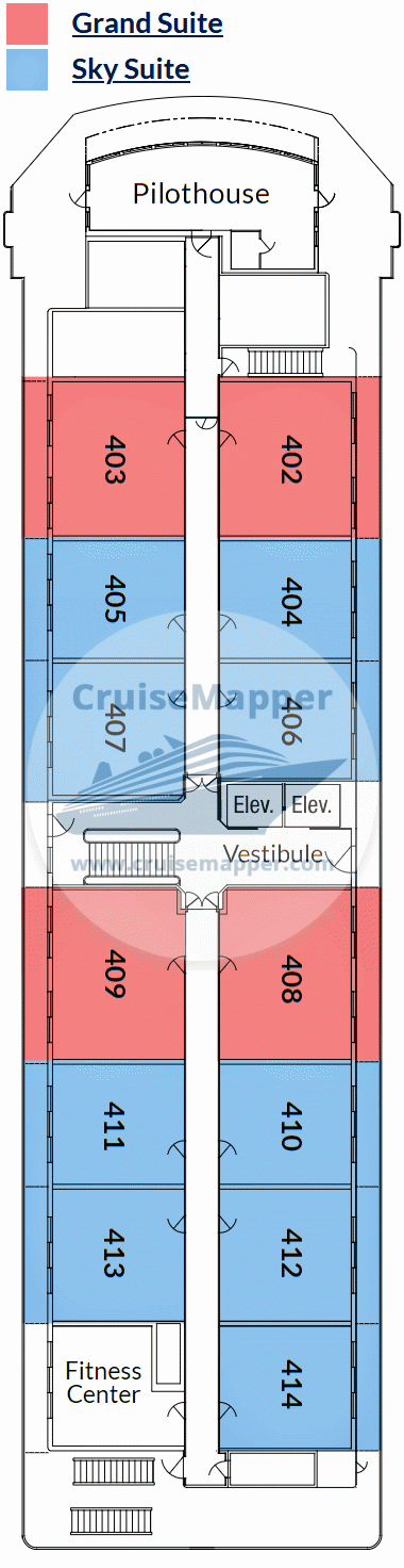 ACL American Patriot Deck 04 - Suites-Bridge-Gym