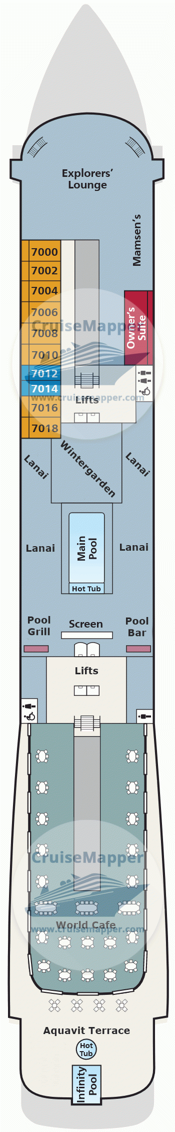 Viking Mira Deck 07 - Cabins-Lido-Pools