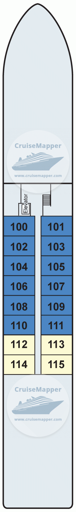 Viking Gyda deck 1 plan | CruiseMapper