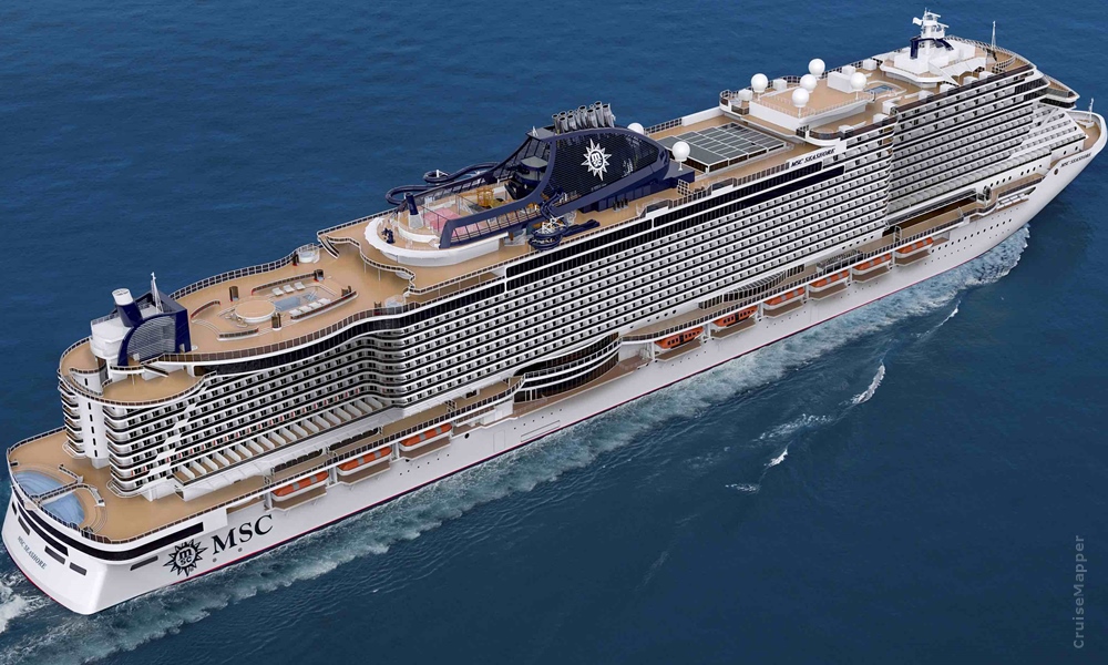 MSC Seascape Itinerary, Current Position, Ship Review CruiseMapper