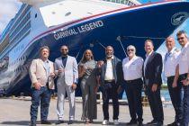CCL's ship Carnival Legend debuts bow crest following drydock refurbishment CCL's ship Carnival Legend debuts bow crest following drydock refurbishment