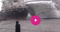 VIDEO: Storm Causes Cruise Ship Crash