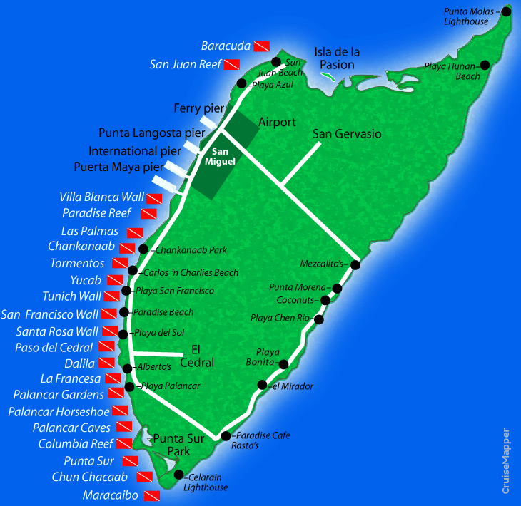 Cozumel (Quintana Roo Mexico, Riviera Maya) cruise port schedule