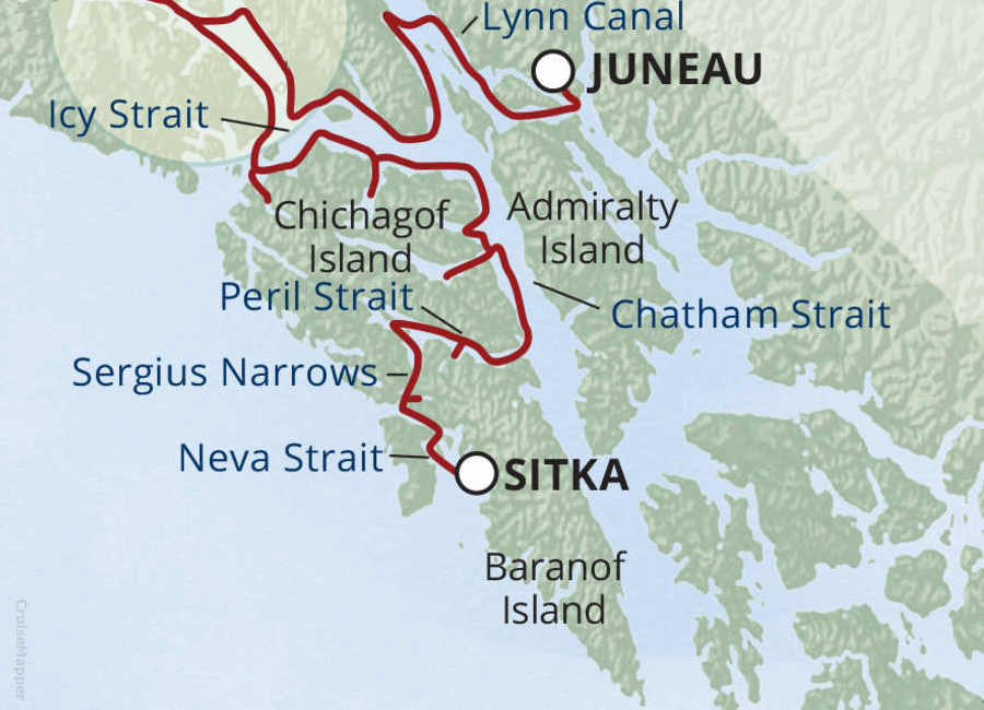Sitka (Baranof Island Alaska) cruise port schedule CruiseMapper