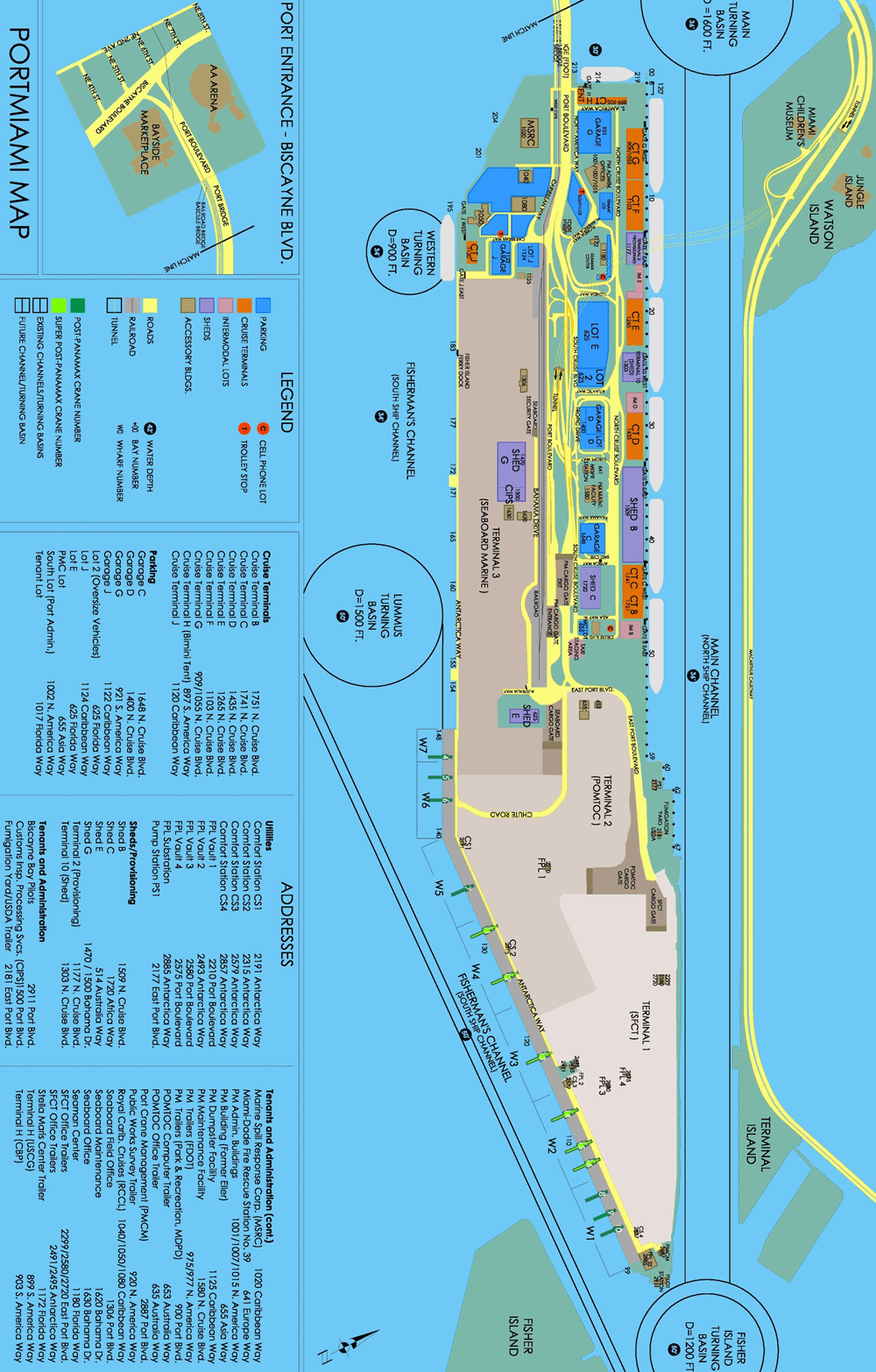 address of miami cruise port