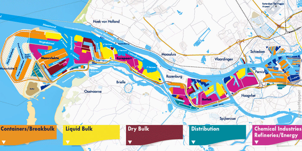 rotterdam port map