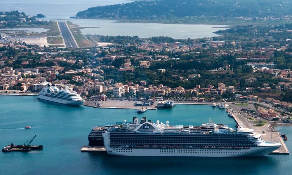 visiting corfu by cruise ship