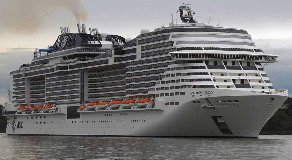 MSC Meraviglia cruise ship arrives at homeport NYC New York Cruise