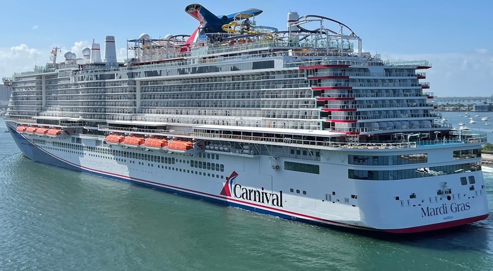 Carnival Mardi Gras Itinerary, Current Position, Ship Review