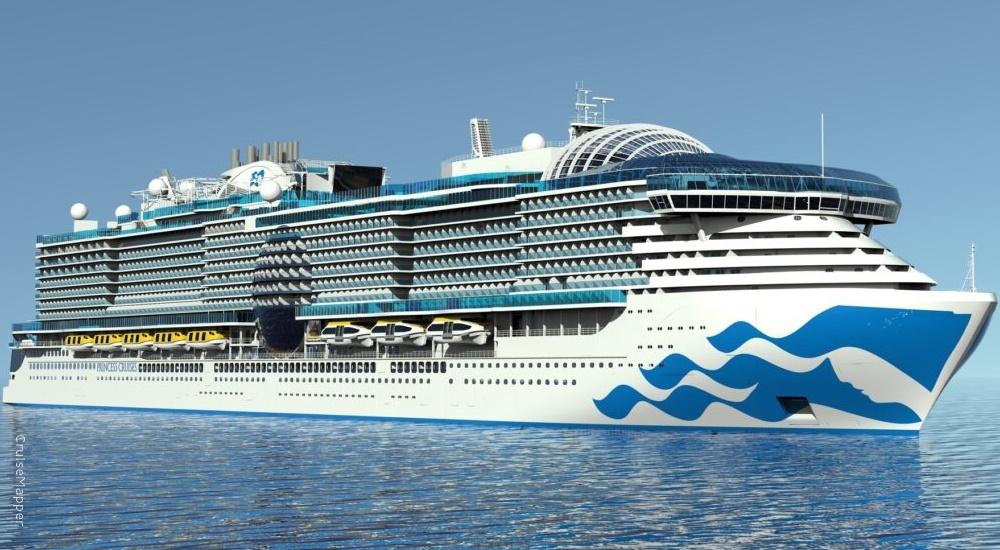 Eco-friendly cruise ship promoting Aida Tour